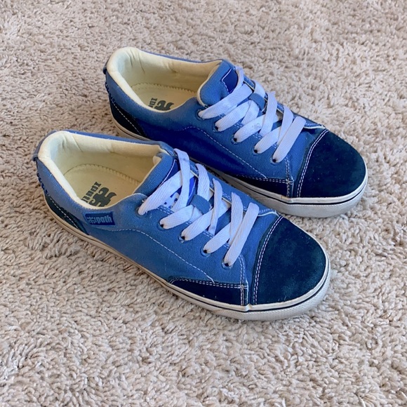 ipath Shoes Vintage Htf Ipath Dayak Blue Suede Cap Toe Skate Shoe